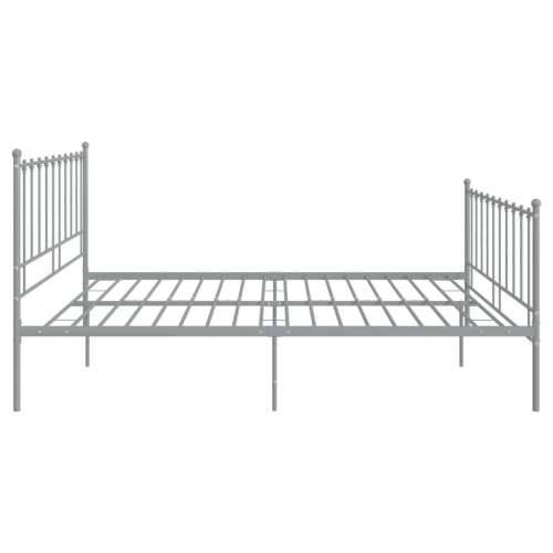 Okvir za krevet sivi metalni 200 x 200 cm - Siva 200 x 200 cm Cijena