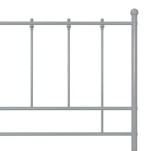 Okvir za krevet sivi metalni 200 x 200 cm - Siva 200 x 200 cm Cijena