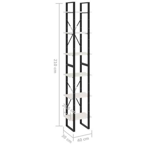 Visoki ormarić bijeli 40 x 30 x 210 cm od masivne borovine - Bijela 1 210 cm boja drva Cijena