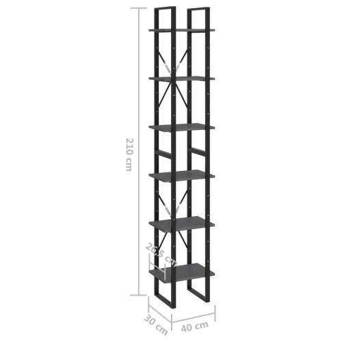 Visoki ormarić sivi 40 x 30 x 210 cm od masivne borovine - Siva 1 210 cm boja drva Cijena