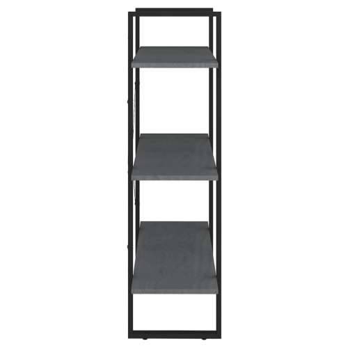Ormarić za knjige s 3 razine sivi 80x30x105 cm masivna borovina Siva 1 105 cm boja drva Cijena