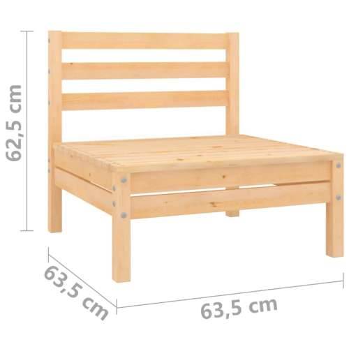Srednja vrtna sofa od masivne borovine - Prirodna 1 srednja sofa Cijena