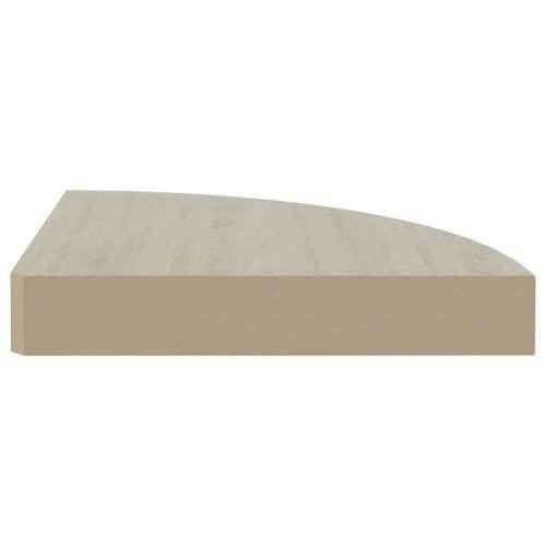 Kutne zidne police 4 kom boja hrasta i bijele 25x25x3,8 cm MDF - Boja hrasta i bijela 25 x 25 x 3.8 cm 4 1 Cijena