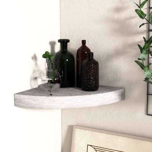 Kutna zidna polica siva boja betona 25 x 25 x 3,8 cm MDF - Beton siva 25 x 25 x 3.8 cm 1 Cijena