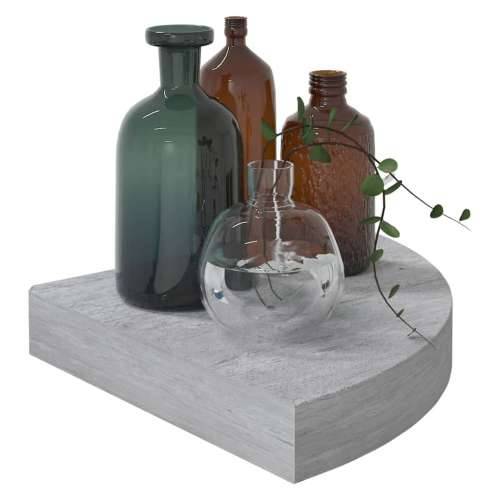 Kutna zidna polica siva boja betona 25 x 25 x 3,8 cm MDF - Beton siva 25 x 25 x 3.8 cm 1 Cijena