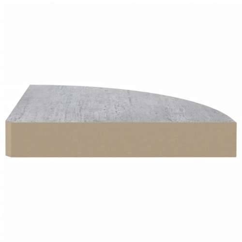 Kutna zidna polica siva boja betona 25 x 25 x 3,8 cm MDF - Beton siva 25 x 25 x 3.8 cm 1 Cijena