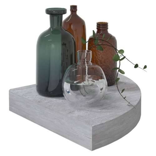 Kutne zidne police 4 kom siva boja betona 25 x 25 x 3,8 cm MDF - Beton siva 25 x 25 x 3.8 cm 4 1 Cijena