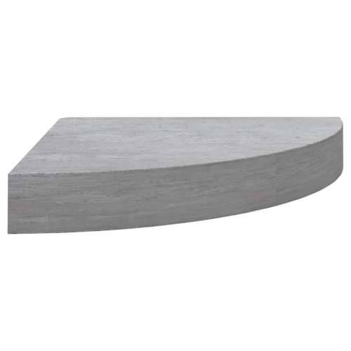 Kutne zidne police 4 kom siva boja betona 25 x 25 x 3,8 cm MDF - Beton siva 25 x 25 x 3.8 cm 4 1 Cijena
