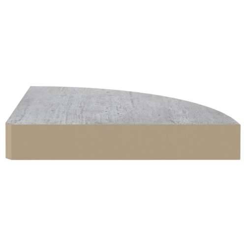 Kutne zidne police 4 kom siva boja betona 25 x 25 x 3,8 cm MDF - Beton siva 25 x 25 x 3.8 cm 4 1 Cijena