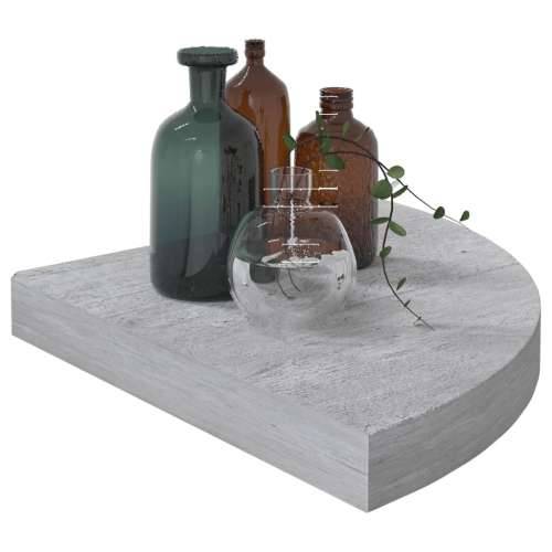 Kutne zidne police 4 kom siva boja betona 35 x 35 x 3,8 cm MDF - Beton siva 35 x 35 x 3.8 cm 4 1 Cijena