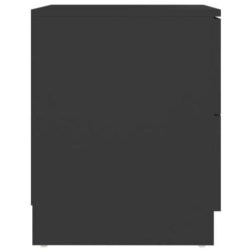 Noćni ormarić crni 40 x 40 x 50 cm od iverice Cijena