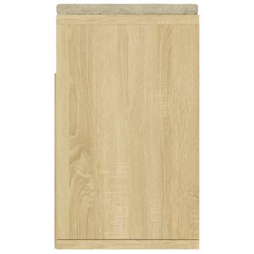 Klupa za cipele s jastukom boja hrasta 104 x 30 x 49 cm drvena - sonoma hrast 1 Cijena