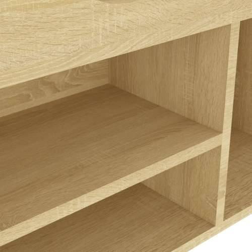 Klupa za cipele s jastukom boja hrasta 104 x 30 x 49 cm drvena - sonoma hrast 1 Cijena