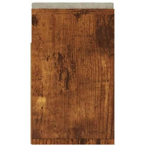 Klupa za cipele s jastukom boja hrasta 104 x 30 x 49 cm drvena - Dimljeni hrast 1 Cijena