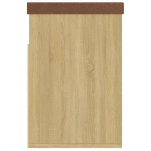 Klupa za cipele s jastukom boja hrasta 80 x 30 x 47 cm drvena sonoma hrast 1 Cijena