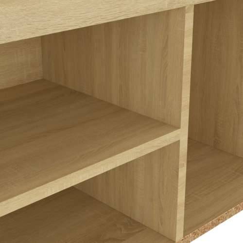 Klupa za cipele s jastukom boja hrasta 80 x 30 x 47 cm drvena sonoma hrast 1 Cijena