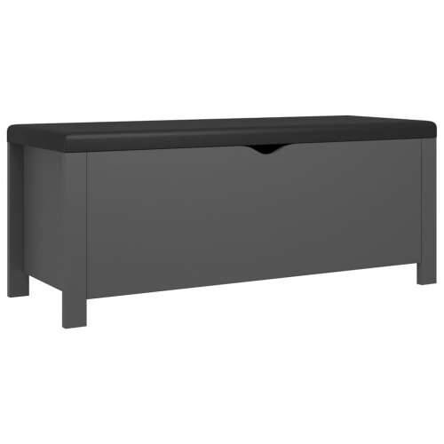 Kutija za pohranu s jastukom siva 105x40x45cm konstruirano drvo - Siva 1 Cijena