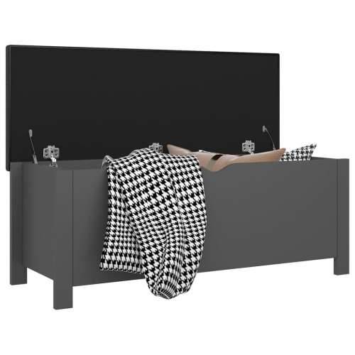 Kutija za pohranu s jastukom siva 105x40x45cm konstruirano drvo - Siva 1 Cijena