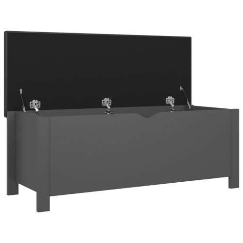 Kutija za pohranu s jastukom siva 105x40x45cm konstruirano drvo - Siva 1 Cijena