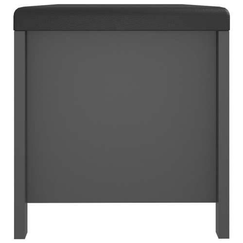 Kutija za pohranu s jastukom siva 105x40x45cm konstruirano drvo - Siva 1 Cijena