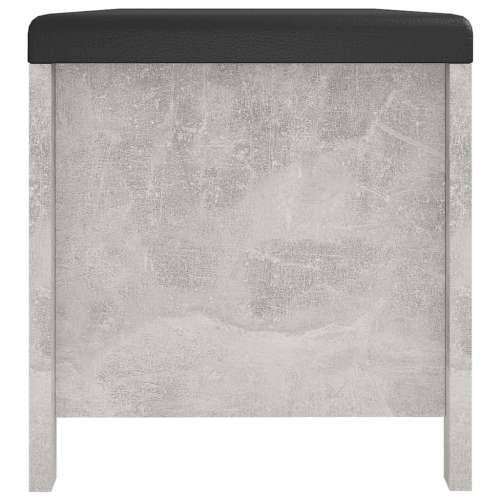 Kutija za pohranu s jastukom boja betona 105x40x45 cm drvena - Beton siva 1 Cijena