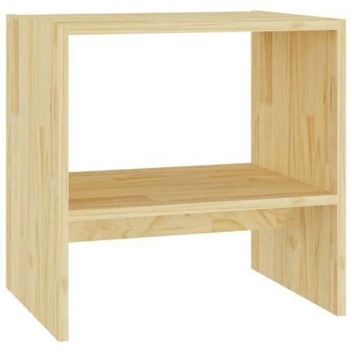 Noćni ormarić 40 x 30,5 x 40 cm od masivne borovine - Prirodna 1 Cijena