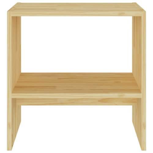 Noćni ormarić 40 x 30,5 x 40 cm od masivne borovine - Prirodna 1 Cijena