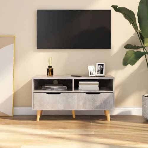 TV ormarić siva boja betona 90 x 40 x 48,5 cm konstruirano drvo - Beton siva 1 Cijena
