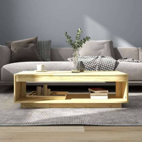 Stolić za kavu 110 x 50 x 33,5 cm od masivne borovine - Prirodna 1 Cijena
