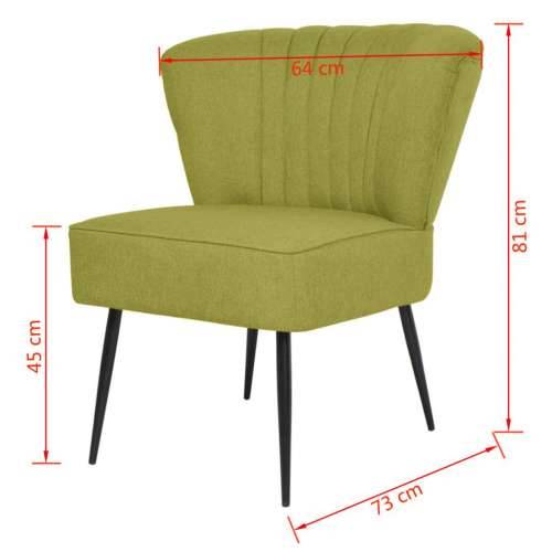 Koktel stolica od tkanine zelena Cijena