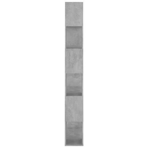 Ormarić za knjige / pregrada boja betona 80x24x186 cm drveni - Beton siva 80 x 24 x 186 cm 1 Cijena