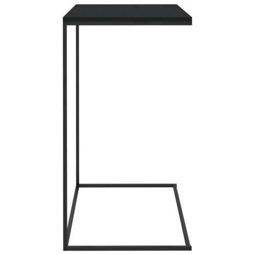 Bočni stolić crni 55 x 35 x 66 cm od konstruiranog drva Cijena