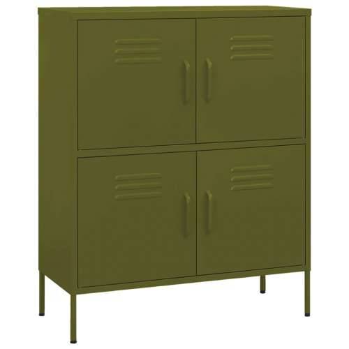Ormarić za pohranu maslinasto zeleni 80 x 35 x 101,5 cm čelični - Maslinovo zelena 1 Cijena