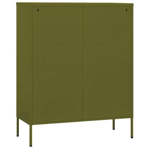 Ormarić za pohranu maslinasto zeleni 80 x 35 x 101,5 cm čelični - Maslinovo zelena 1 Cijena