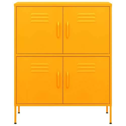 Ormarić za pohranu boja senfa 80 x 35 x 101,5 cm čelični - žuta boja senfa 1 Cijena