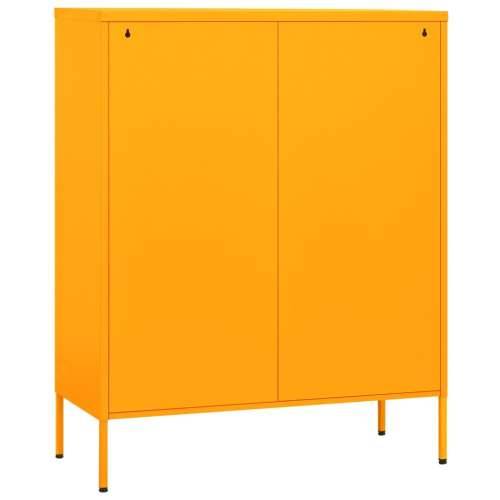 Ormarić za pohranu boja senfa 80 x 35 x 101,5 cm čelični - žuta boja senfa 1 Cijena