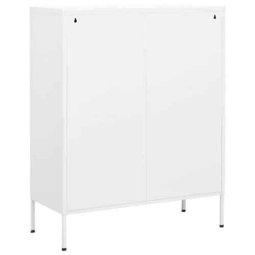 Ormarić za pohranu bijeli 80 x 35 x 101,5 cm čelični - Bijela 1 Cijena