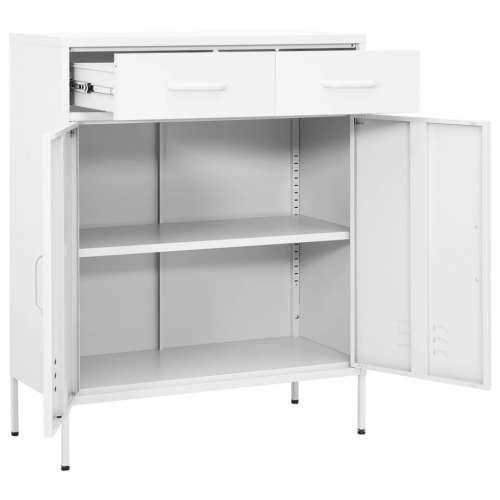 Ormarić za pohranu bijeli 80 x 35 x 101,5 cm čelični - Bijela 1 Cijena