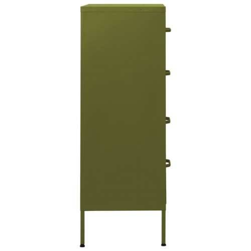 Ladičar maslinasti 80 x 35 x 101,5 cm čelični Maslinovo zelena 1 Cijena