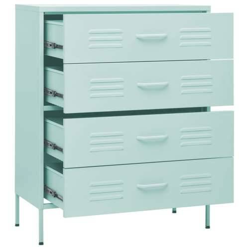 Ladičar boja mente 80 x 35 x 101,5 cm čelični - Menta 1 Cijena
