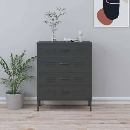 Ladičar antracit 80 x 35 x 101,5 cm čelični - Antracit 1 Cijena