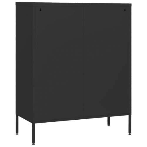 Ladičar crni 80 x 35 x 101,5 cm čelični - Crna 1 Cijena