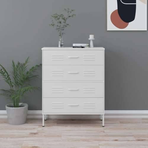 Ladičar bijeli 80 x 35 x 101,5 cm čelični - Bijela 1 Cijena