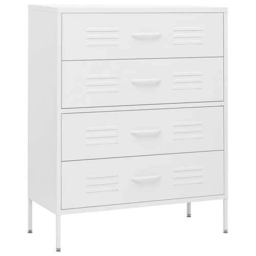 Ladičar bijeli 80 x 35 x 101,5 cm čelični - Bijela 1 Cijena