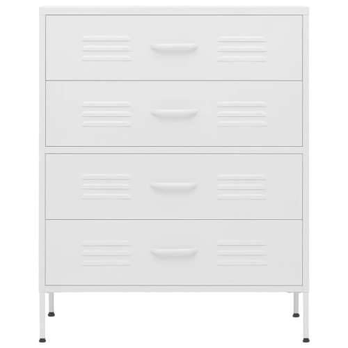 Ladičar bijeli 80 x 35 x 101,5 cm čelični - Bijela 1 Cijena