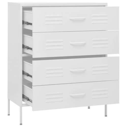 Ladičar bijeli 80 x 35 x 101,5 cm čelični - Bijela 1 Cijena