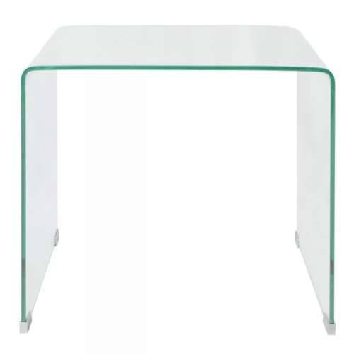 Stolić za Kavu od Kaljenog Stakla 49,5x50x45 cm Prozirni Cijena