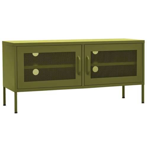TV ormarić maslinasti 105 x 35 x 50 cm čelični - Maslinovo zelena 1 Cijena