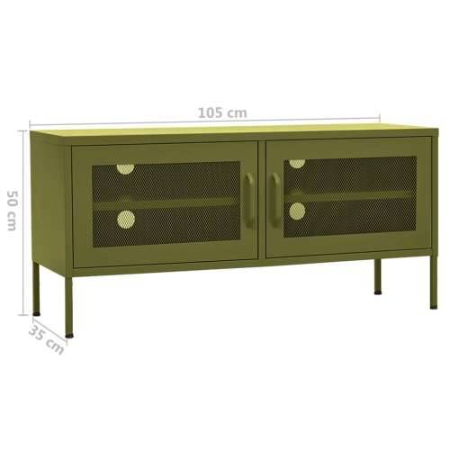 TV ormarić maslinasti 105 x 35 x 50 cm čelični - Maslinovo zelena 1 Cijena