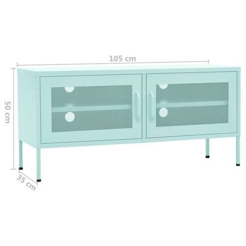 TV ormarić boja mente 105 x 35 x 50 cm čelični - Menta 1 Cijena